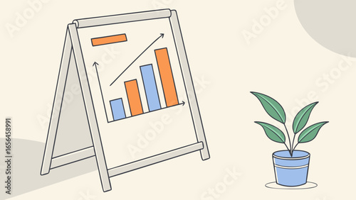 Simple AFrame Chart with Growing Bar Graph.