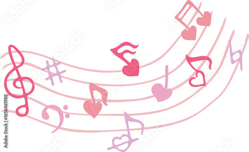 악보_오선지03_하트음표_음악_뮤직