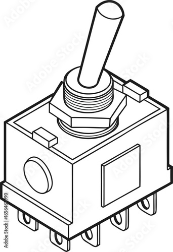 Wallpaper Mural Toggle switch vector illustration Torontodigital.ca