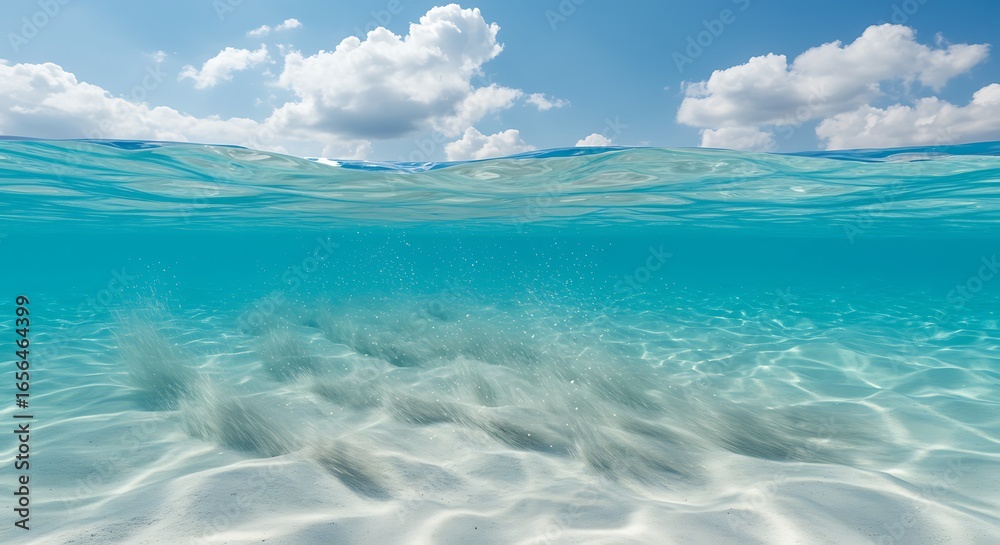 Obraz premium 水面と砂の交響曲