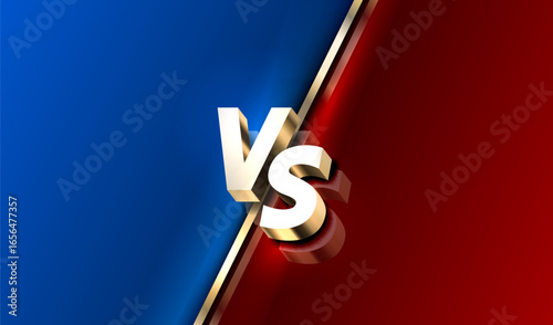 Versus game cover, banner sport vs, team concept. Vector illustration background