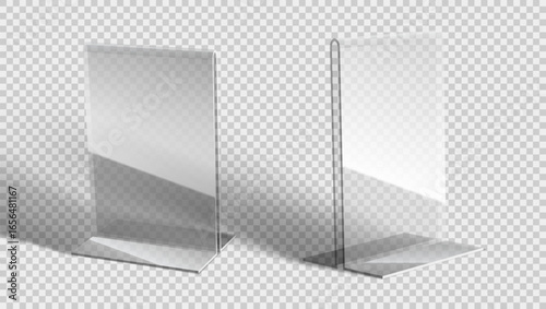 3D White Table Advert Paper Stand Card