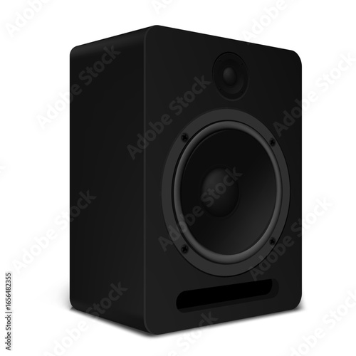 3D Black Bass Shelf Speaker With Subwoofer
