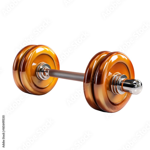 High-Quality Vintage Style Dumbbell Isolated on White Background for Fitness and Gym Use in Healthy Lifestyle Concept transparent background