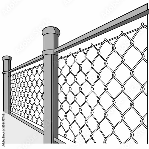 wrought iron fence with barbed wire