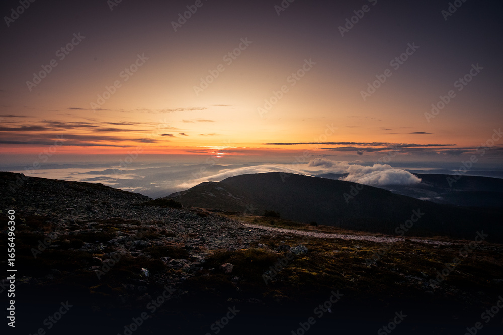 Fototapeta premium Krkonoše Czech Sněžka