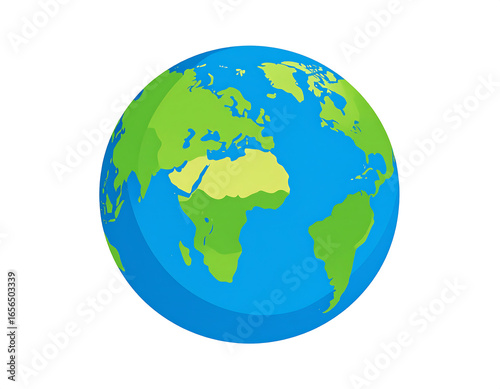 Globe Earth Vector Isolated on White
