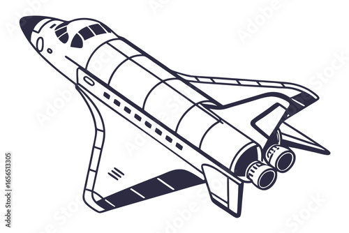 Space shuttle illustration