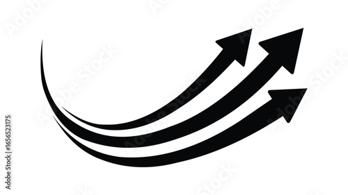 arrow indication statistic. Trade infographic. Profit arow Vector illustration