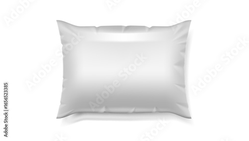 Food Snack Pillow Bag On White Background