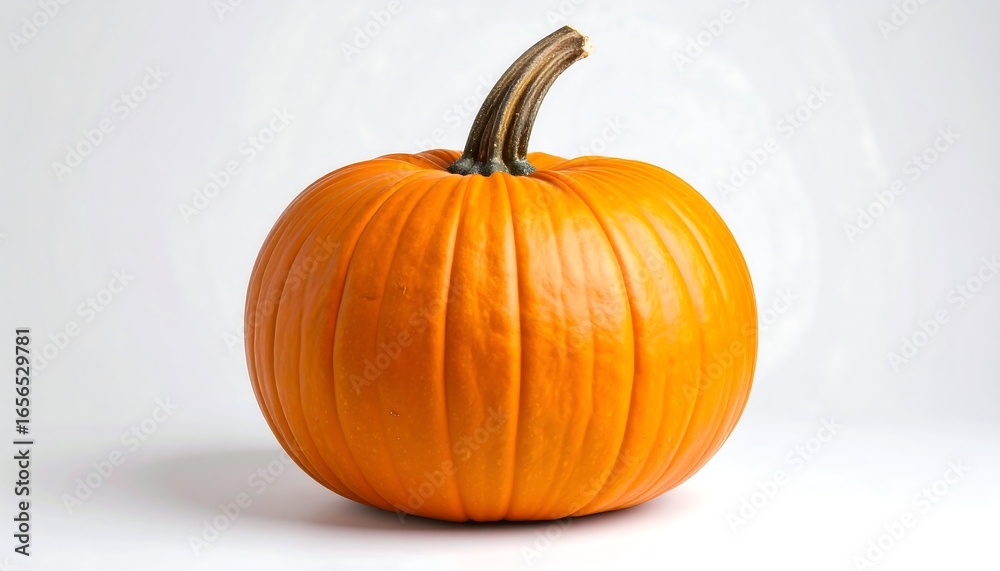 Obraz premium Orange Pumpkin on White Background.