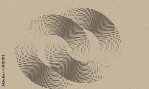 seamless abstract brown colour polka dot halftone arc wave round pattern. Texture pattern for -background plaid, tablecloths, clothes, shirts, dresses, paper and other textile products..