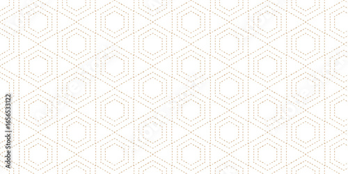 Floral vintage vector pattern, a seamless textile design with ornate decorative flowers. Hexagonal netting. Honeycomb background. Science Technologic Hexagonal Pattern Light Conceptual Illustration. 