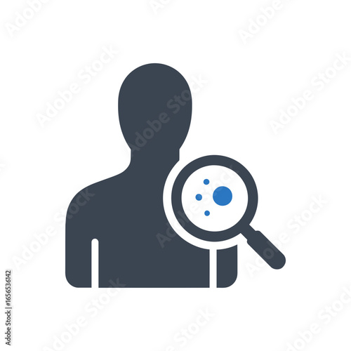 Skin Checkup Icon Isolated On White Background