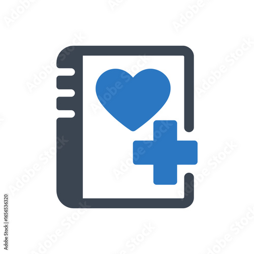 Medical History Icon Isolated On White Background