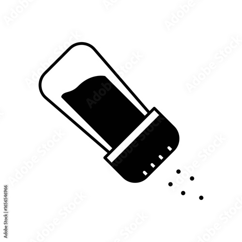 Salt Seasoning Fill Icon: Food and Cooking Ingredient