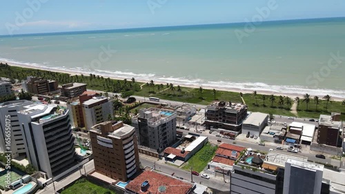 PRAIA DE JOÃO PESSOA NO VERÃO EM UMA BOA VISTA COM O MAR AZUL E LINDA PAISAGEM, INTERMARES (
JOÃO PESSOA BEACH IN SUMMER WITH A GOOD VIEW OF THE BLUE SEA AND A BEAUTIFUL LANDSCAPE, INTERMARES)