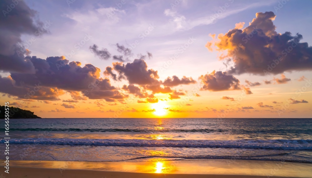 Obraz premium Scenic sunset beach