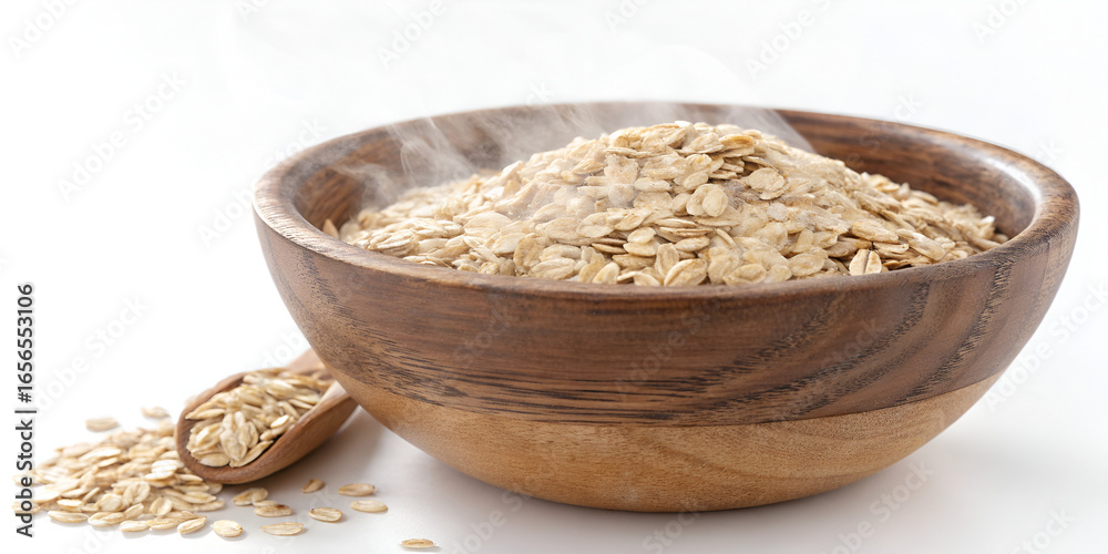 custom made wallpaper toronto digitalWooden bowl of oatmeal isolated on transparent background