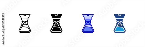 Chemex icon set multiple style collection