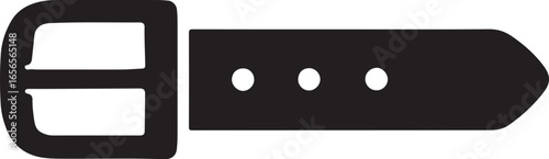 Belt silhouette vector design perfect for fashion, clothing, accessory, waist, leather, and style themes.