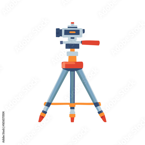Portable tripod for photography and videography used for stabilization, adjustment, and leveling a camera setup