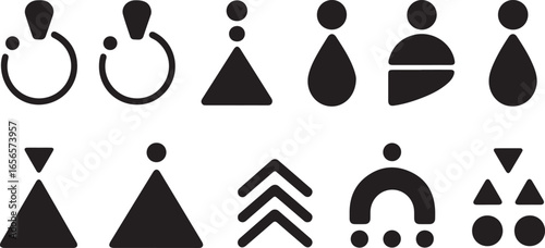 Diverse Pictogram Set of People Symbols for Signage and Wayfinding Systems