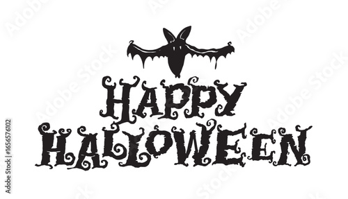 Happy Halloween set - Trick or treat – funny cute  hand drawn doodle lettering label, t-shirt design, mug print, sticker print.