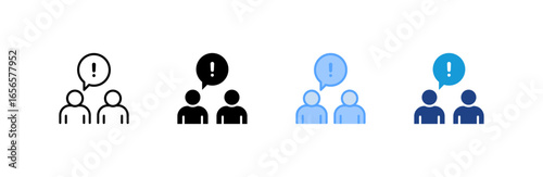 Argue icon set multiple style collection