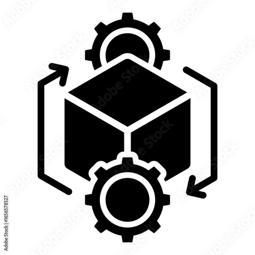 Production icon with glyph style