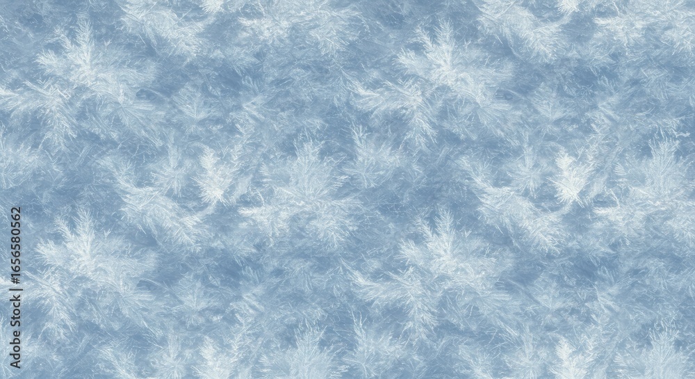 Obraz premium Delicate Ice Crystal Pattern: Frozen Water Texture in Pale Blue Hues
