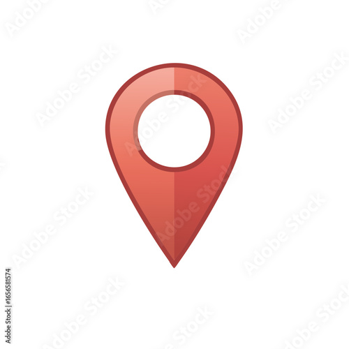 Free Download Red map marker. Navigation location pin. Point of interest pinpoint. Destination signpost. - GFXLoad