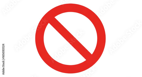 Red symbol with a circle and a line indicating prohibition, restriction, or a universally negative or restricted action. Free Download Red symbol with a circle and a line indicating prohibition, restriction, or a universally negative or restricted action. - GFXLoad