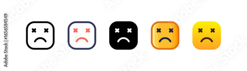 Dead icon set multiple style collection.
