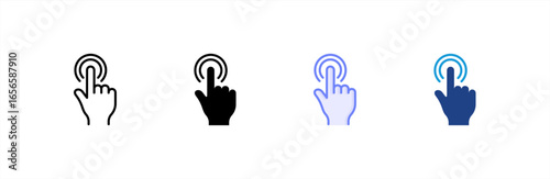 Double Touch icon set multiple style collection.