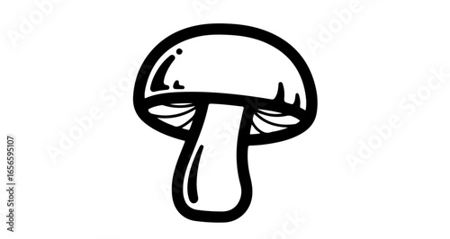 Mushroom vector illustration for edible fungi identification guide and nature themed design projects exactly one hundred