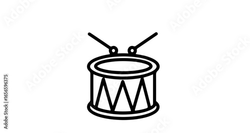 Drum vector icon illustration for music instrument percussion drums musical rhythm band orchestra 100 chars