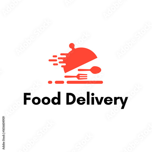 Vector logo for food delivery and transport service