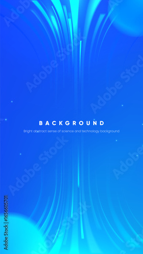 Vertical blue abstract technological background illustration