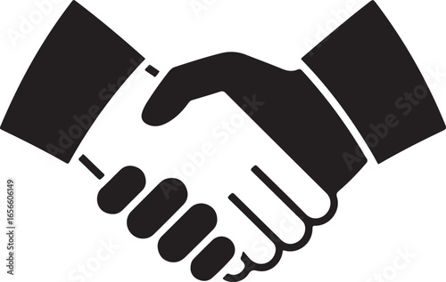 Handshake Vector Illustration Agreement Deal Partnership Business Success