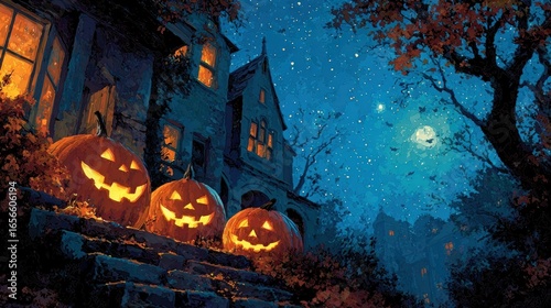 Halloween celebration poster