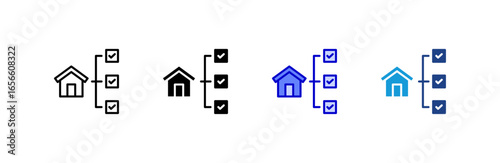 Management icon set multiple style collection.
