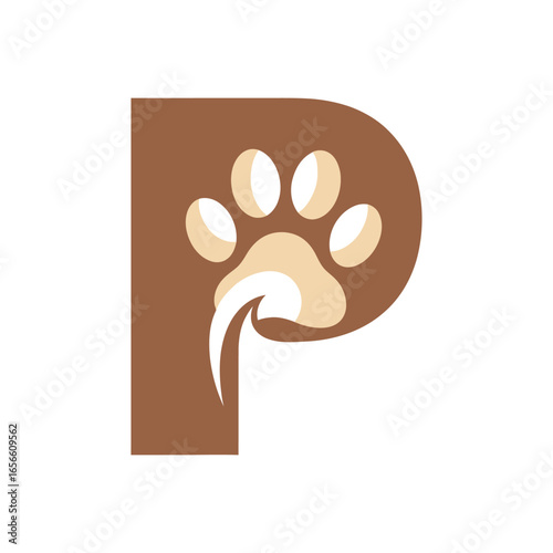 Paw Print Logo Design for Pets.