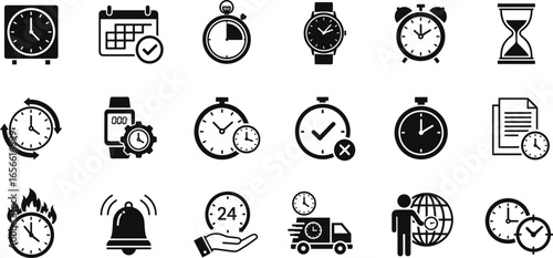 Time, clock, stopwatch, alarm, deadline, schedule, timer, hourglass, punctuality, management, business, fast delivery, 24 hours, reminder, calendar, efficiency, 