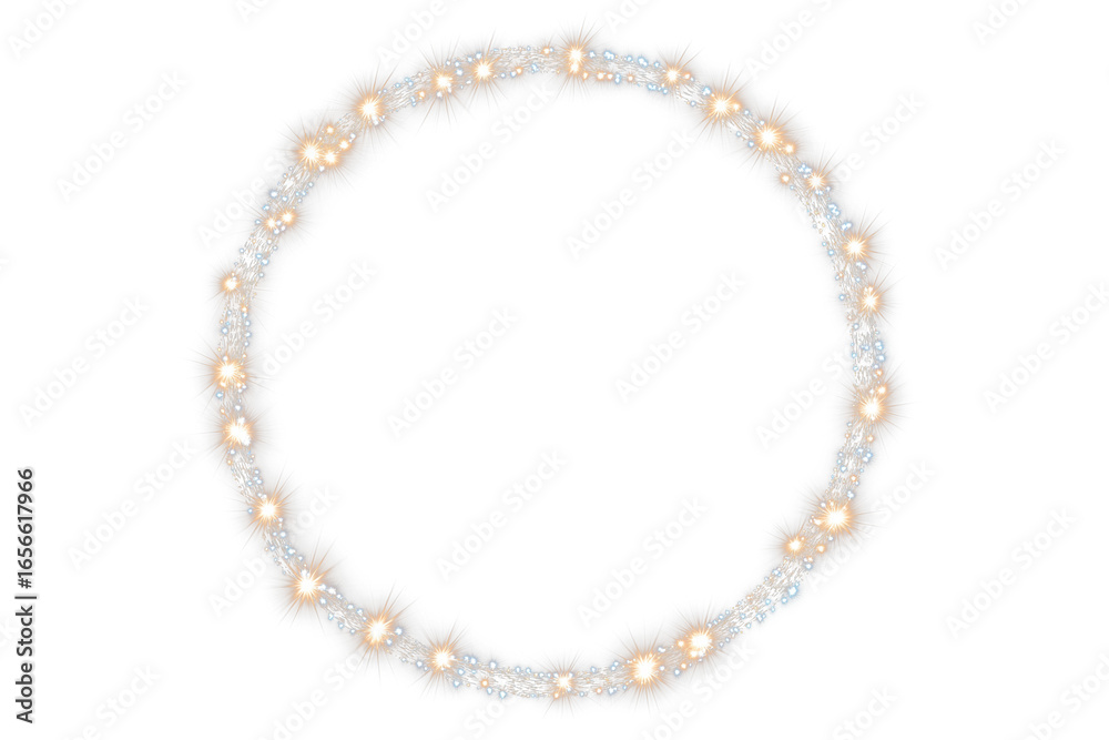 Luminous Christmas chain shaped into a glowing circle with tiny festive lights, shown from the front view on a transparent background. The radiant decoration adds sparkle, warmth, and seasonal eleganc Luminous Christmas chain shaped into a glowing circle with tiny festive lights, shown from the front view on a transparent background. The radiant decoration adds sparkle, warmth, and seasonal eleganc