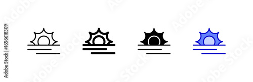 Haze icon set multiple style collection.