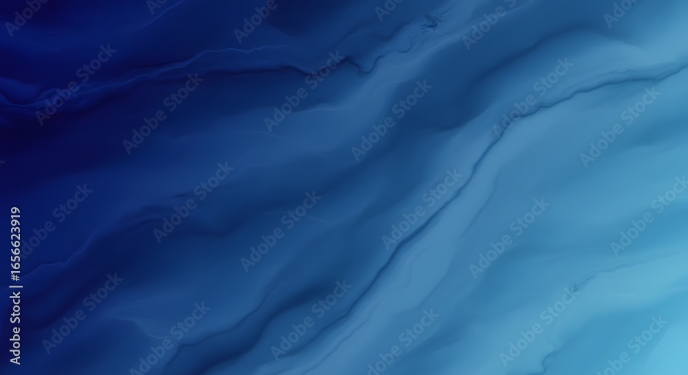 Obraz premium Gradient Blue Abstract Texture Background - Smooth Waves of Deep Blue and Teal for a Serene and Modern Design Aesthetic