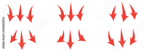 Abstract vector illustration of airflow and temperature concept. Features curved arrows, hot and cold waves, AC, heater, and HVAC elements. Transparent background for clean, futuristic energy designs.