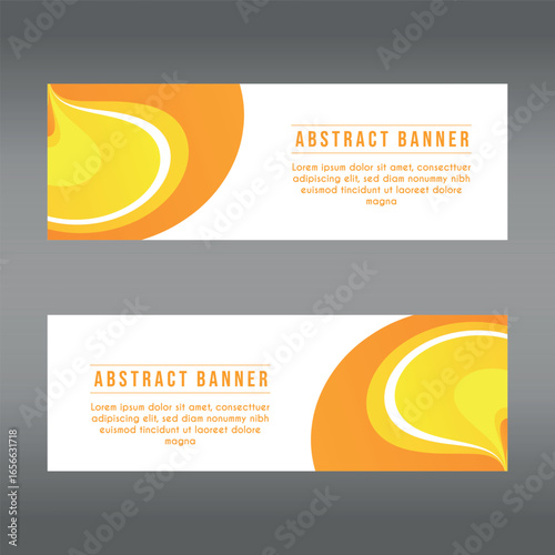 Wallpaper Mural horizontal abstract web banner design template background gradients color. Suitable for web ads. Vector illustration Torontodigital.ca
