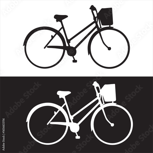 silhouette of a bicycle